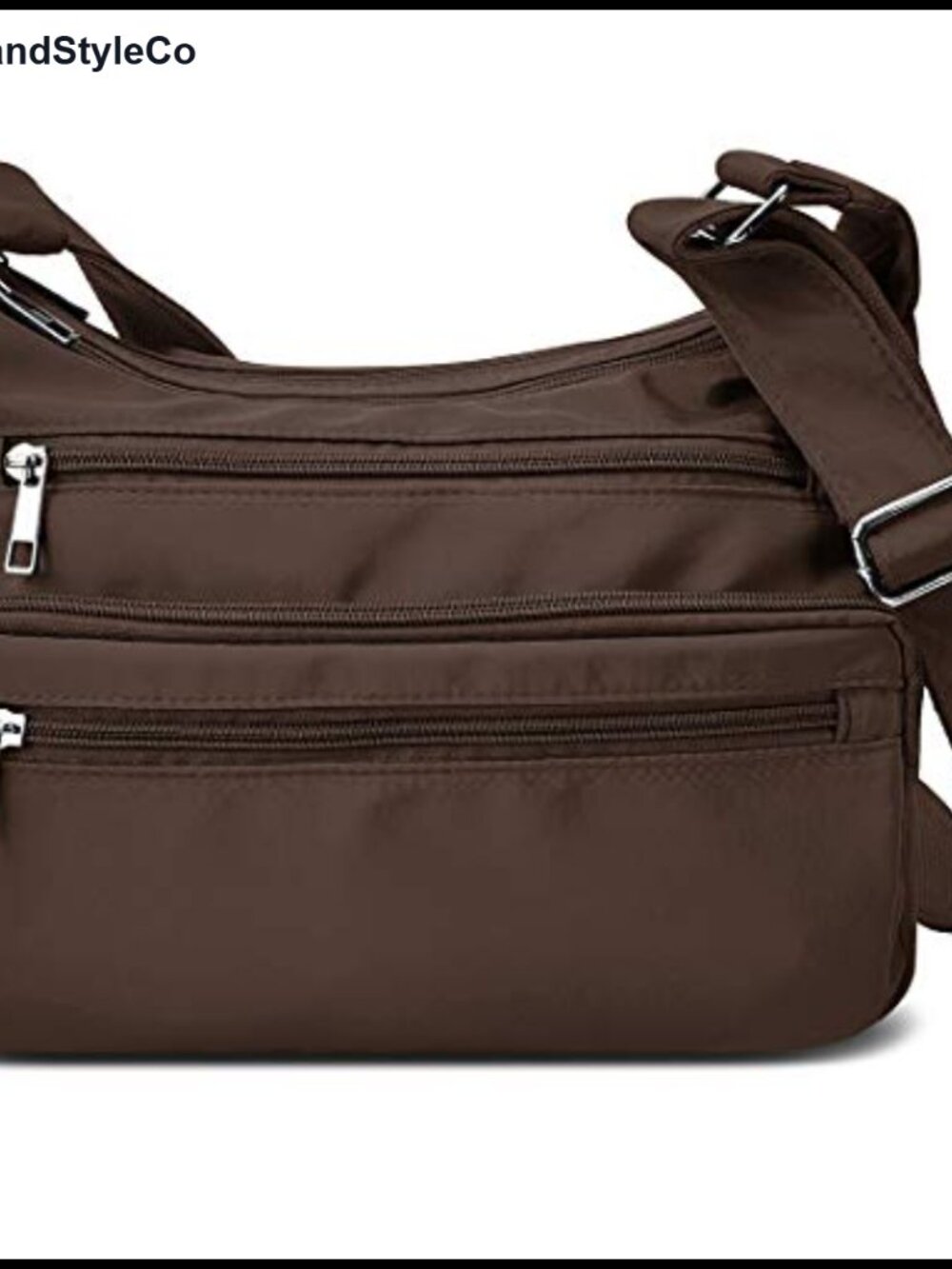 Women's Nylon RFID Crossbody Bag Multi Pocket Travel Handbag Shoulder Purse
